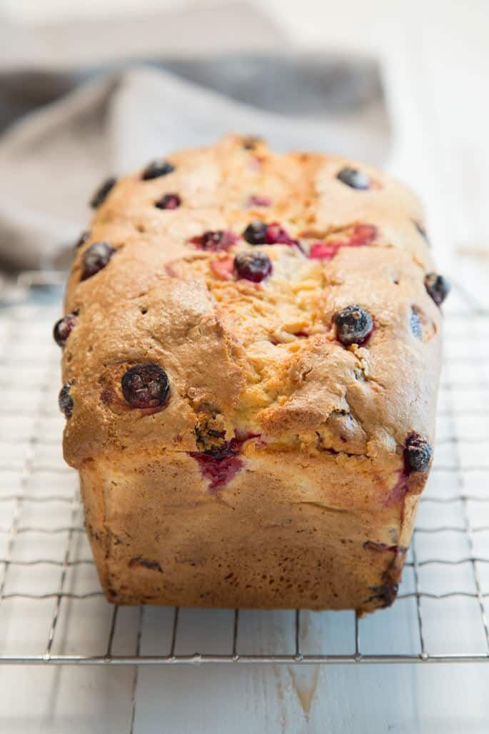 GF/Vegan Cranberry Walnut Bread