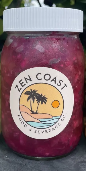 Organic Sauerkraut: Beet