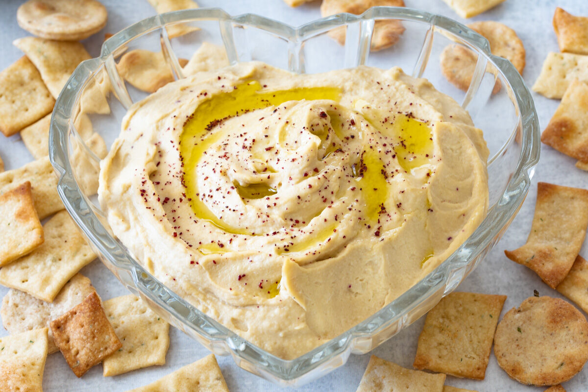 Hummus: Caramelized Leek