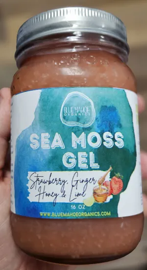 Sea Moss: Strawberry, ginger, honey, lime