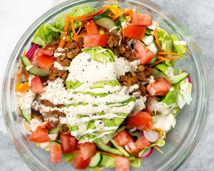 Taco Salad w/ Cashew Sour Cream